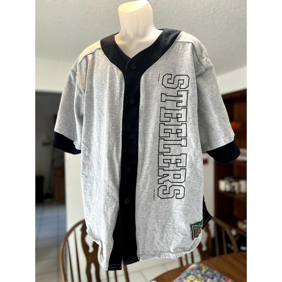 Vintage Jostens Steelers Mens-Sz:XL-1992 Button-Up Shirt-NFL Team Sportswear - Picture 1 of 6